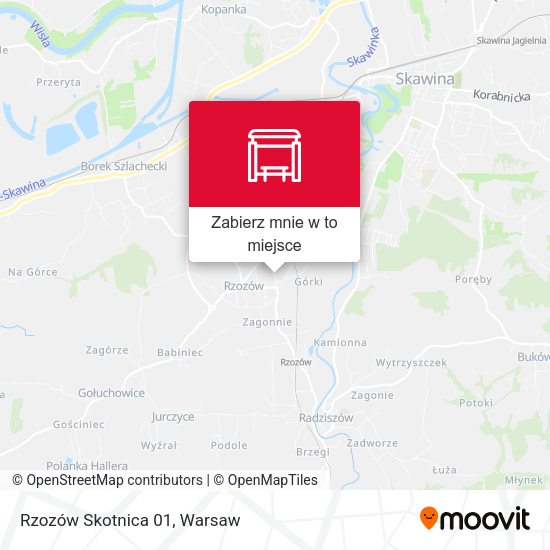 Mapa Rzozów Skotnica