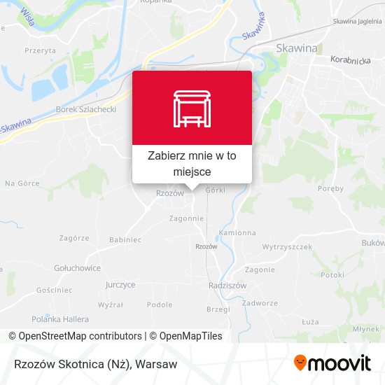 Mapa Rzozów Skotnica