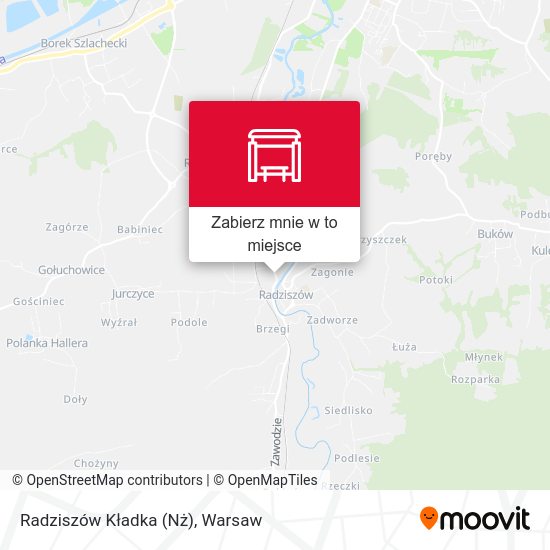 Mapa Radziszów Kładka (Nż)