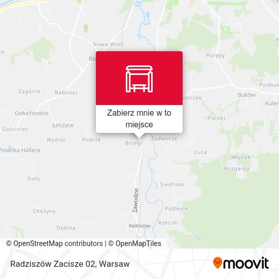 Mapa Radziszów Zacisze (Nż)