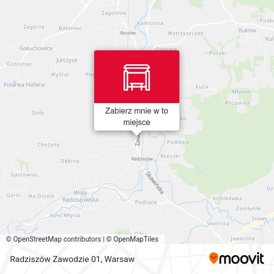 Mapa Radziszów Zawodzie 01