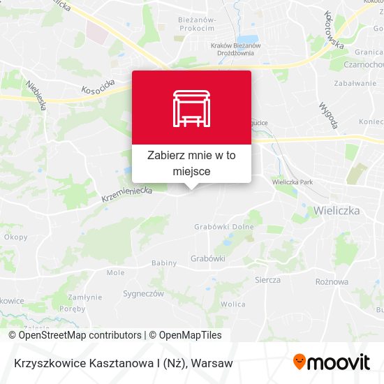 Mapa Krzyszkowice Kasztanowa I (Nż)