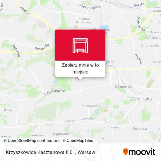 Mapa Krzyszkowice Kasztanowa II