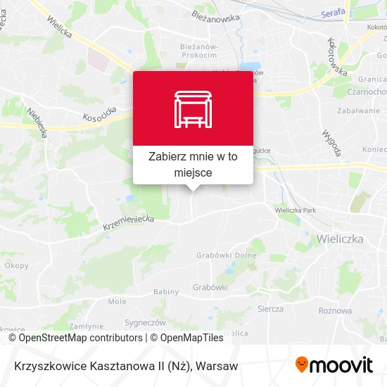 Mapa Krzyszkowice Kasztanowa II (Nż)