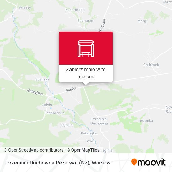 Mapa Przeginia Duchowna Rezerwat (Nż)