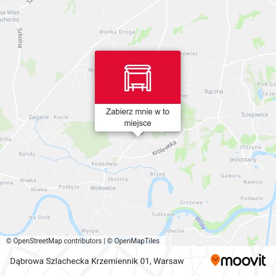 Mapa Dąbrowa Szlachecka Krzemiennik 01