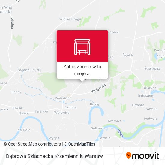 Mapa Dąbrowa Szlachecka Krzemiennik