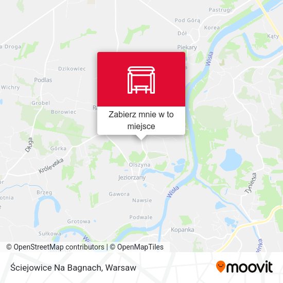 Mapa Ściejowice Na Bagnach