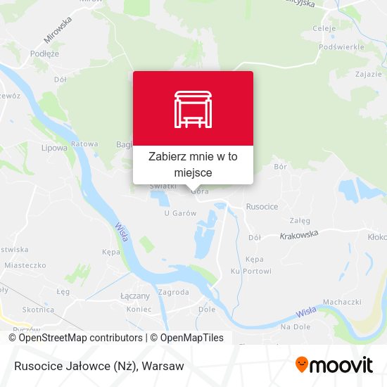 Mapa Rusocice Jałowce (Nż)