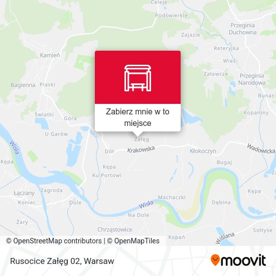 Mapa Rusocice Załęg