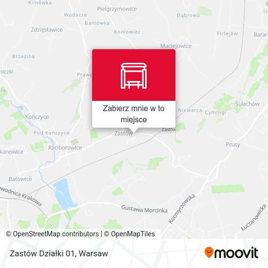 Mapa Zastów Działki 01