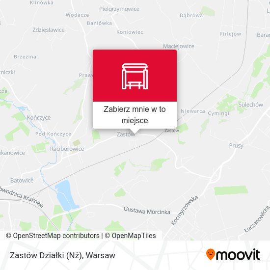 Mapa Zastów Działki (Nż)