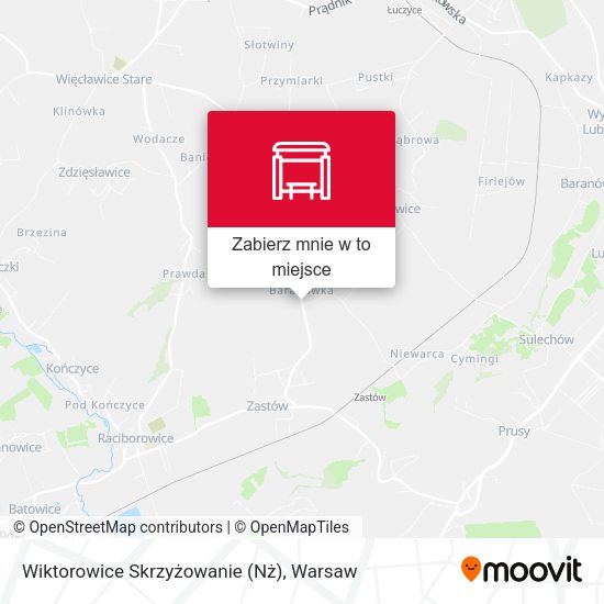 Mapa Wiktorowice Skrzyżowanie (Nż)