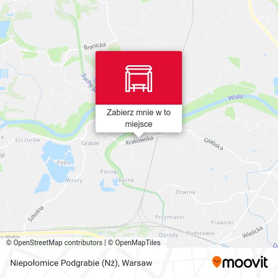 Mapa Niepołomice Podgrabie (Nż)