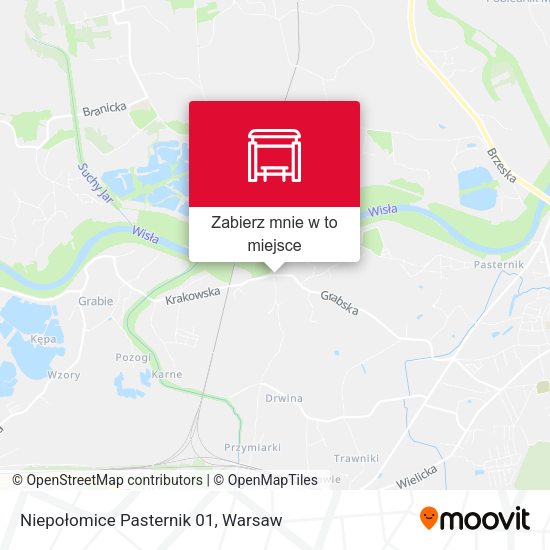 Mapa Niepołomice Pasternik