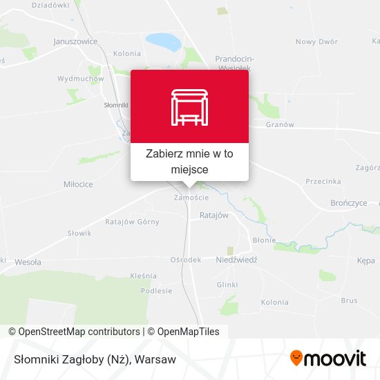 Mapa Słomniki Zagłoby (Nż)