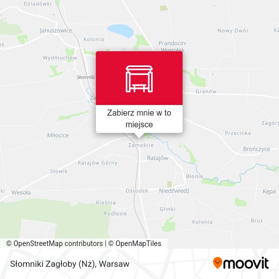 Mapa Słomniki Zagłoby