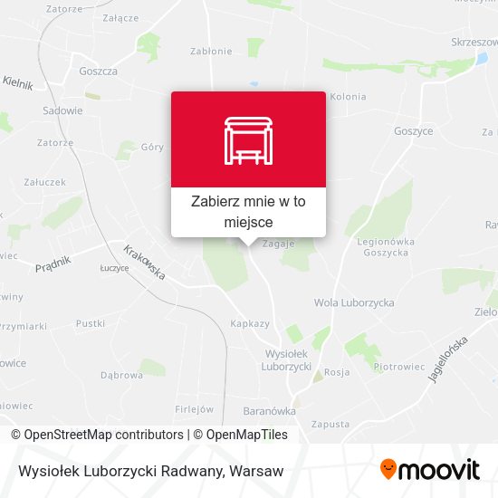 Mapa Wysiołek Luborzycki Radwany