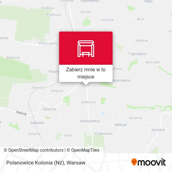 Mapa Polanowice Kolonia (Nż)