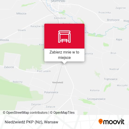 Mapa Niedźwiedź PKP (Nż)