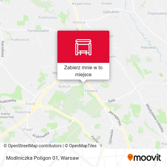 Mapa Modlniczka Poligon