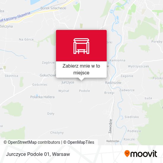 Mapa Jurczyce Podole