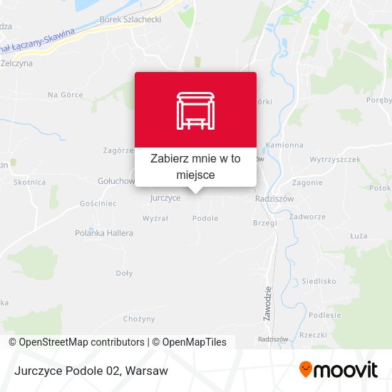 Mapa Jurczyce Podole