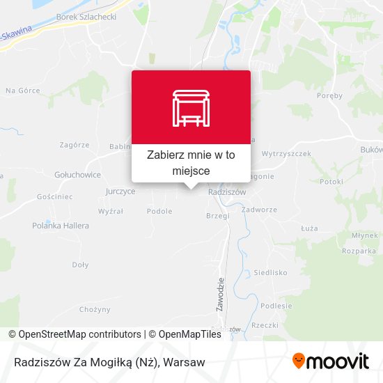 Mapa Radziszów Za Mogiłką (Nż)