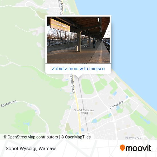 Mapa Sopot Wyścigi