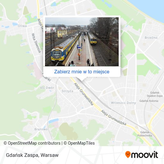 Mapa Gdańsk Zaspa