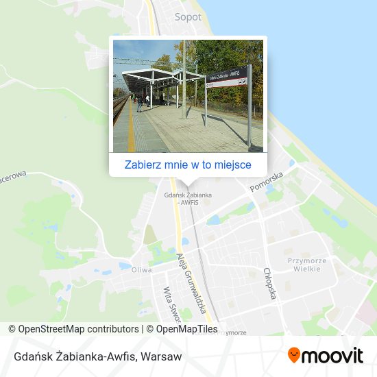 Mapa Gdańsk Żabianka-Awfis