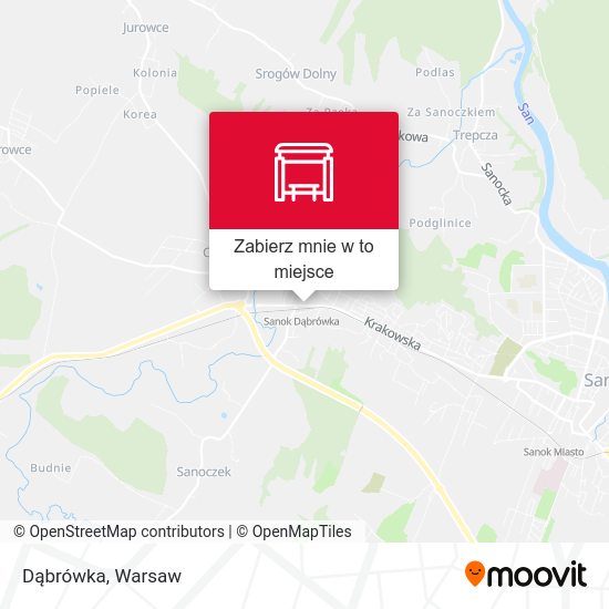 Mapa Dąbrówka