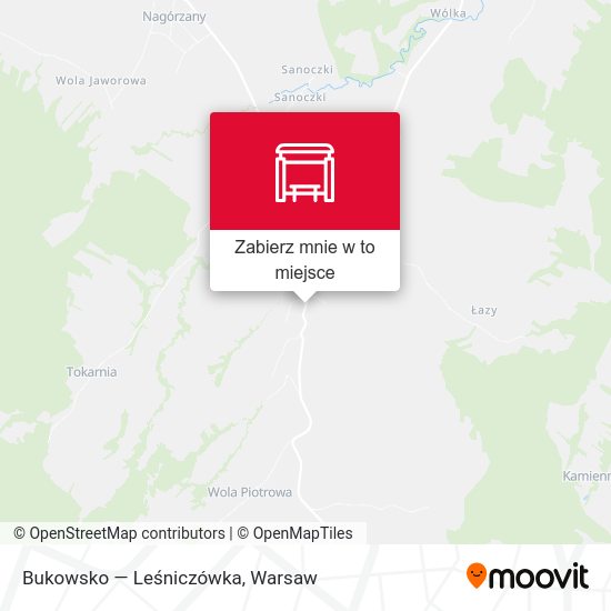 Mapa Bukowsko — Leśniczówka