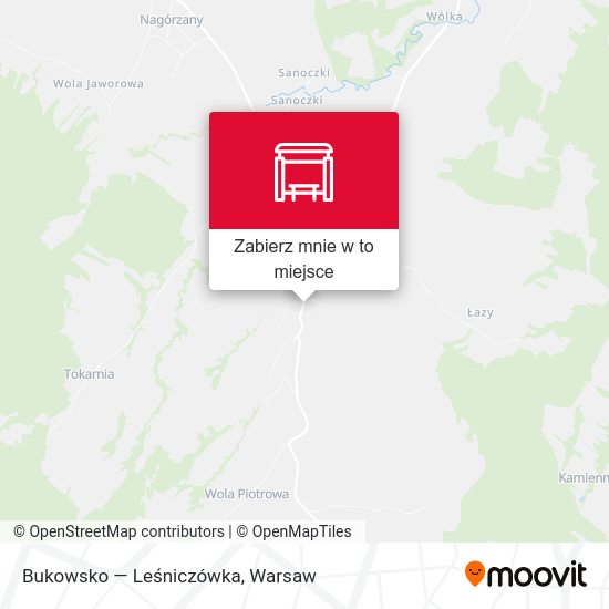 Mapa Bukowsko — Leśniczówka