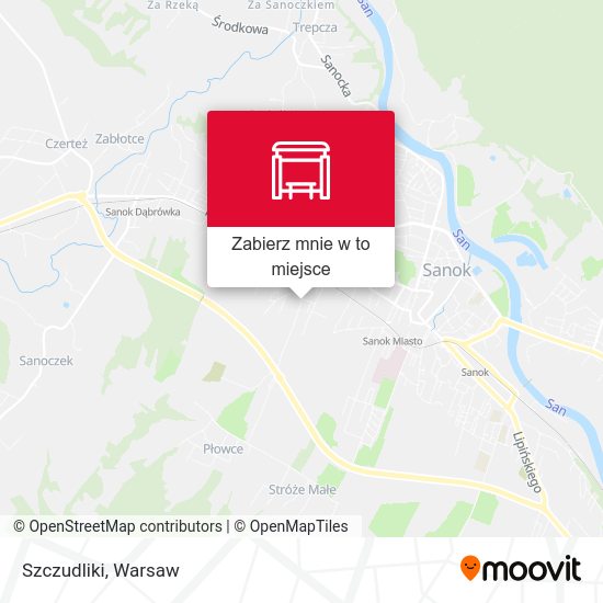 Mapa Szczudliki