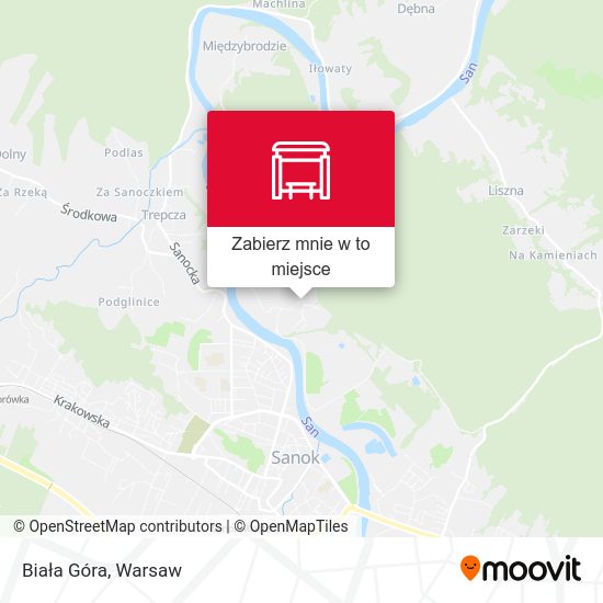 Mapa Biała Góra