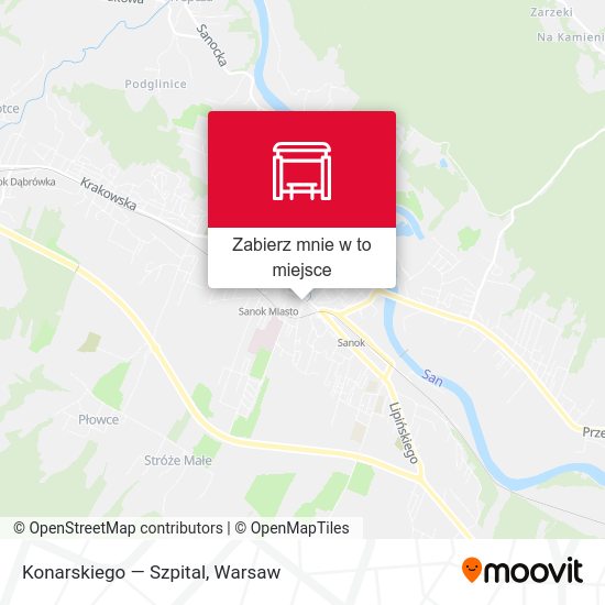 Mapa Konarskiego — Szpital