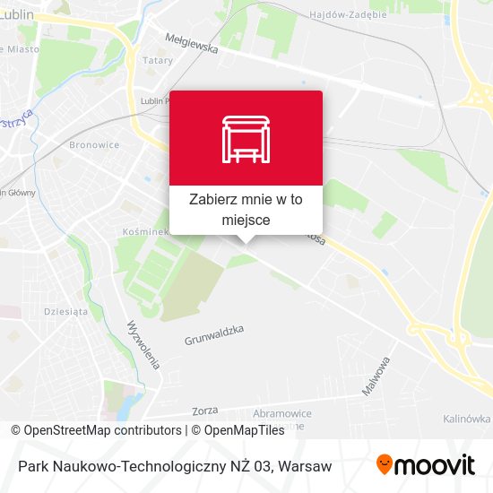 Mapa Park Naukowo-Technologiczny NŻ 03