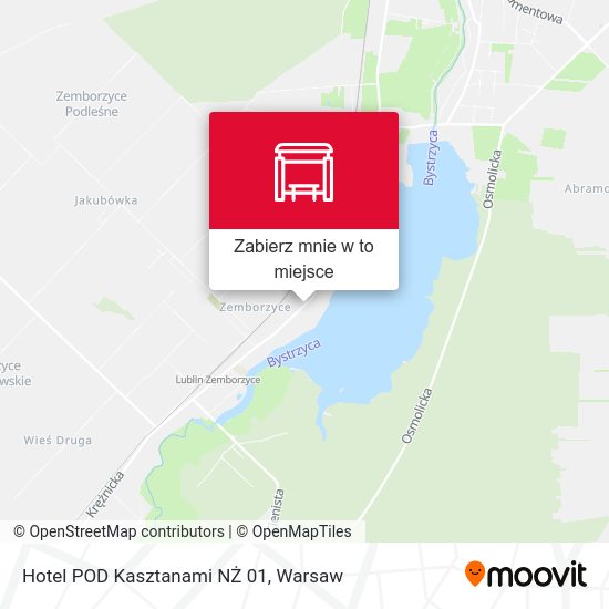 Mapa Hotel POD Kasztanami NŻ 01