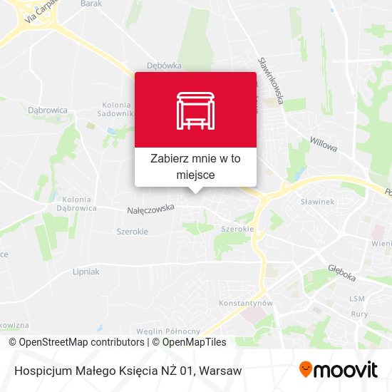 Mapa Hospicjum Małego Księcia NŻ 01