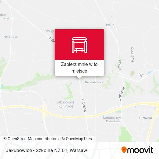 Mapa Jakubowice - Szkolna NŻ 01