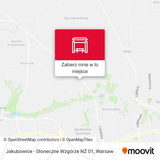 Mapa Jakubowice - Słoneczne Wzgórze NŻ 01