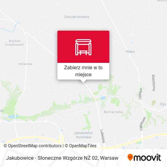 Mapa Jakubowice - Słoneczne Wzgórze NŻ 02