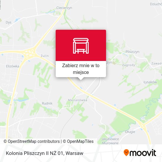 Mapa Kolonia Pliszczyn II NŻ 01