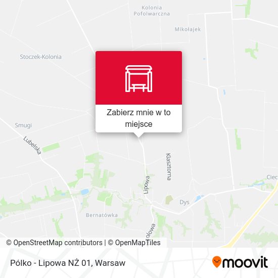 Mapa Pólko - Lipowa NŻ 01