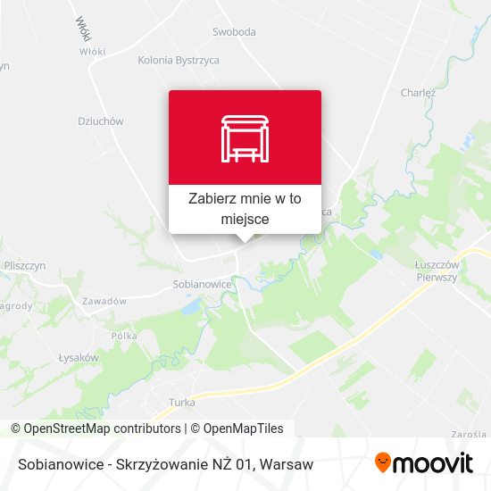 Mapa Sobianowice - Skrzyżowanie NŻ 01