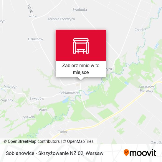 Mapa Sobianowice - Skrzyżowanie NŻ 02