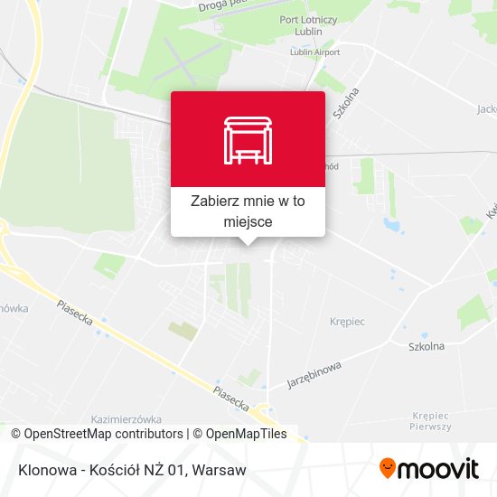 Mapa Klonowa - Kościół NŻ 01