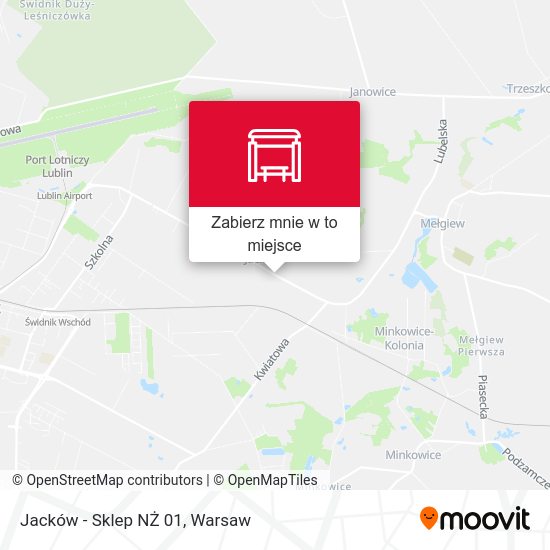 Mapa Jacków - Sklep NŻ 01