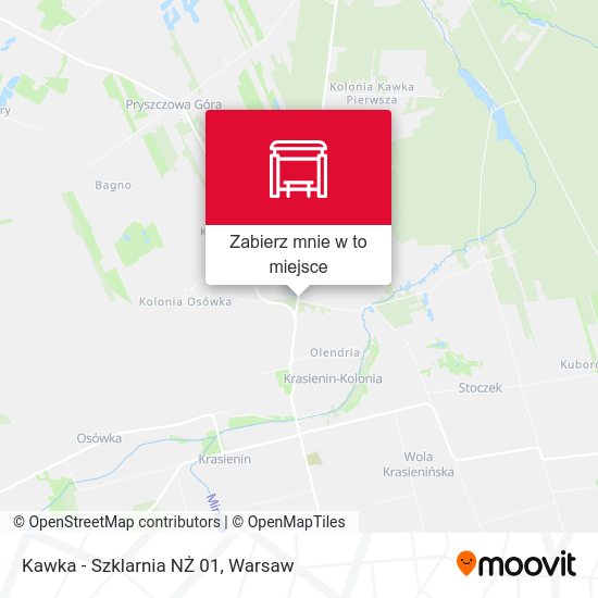 Mapa Kawka - Szklarnia NŻ 01